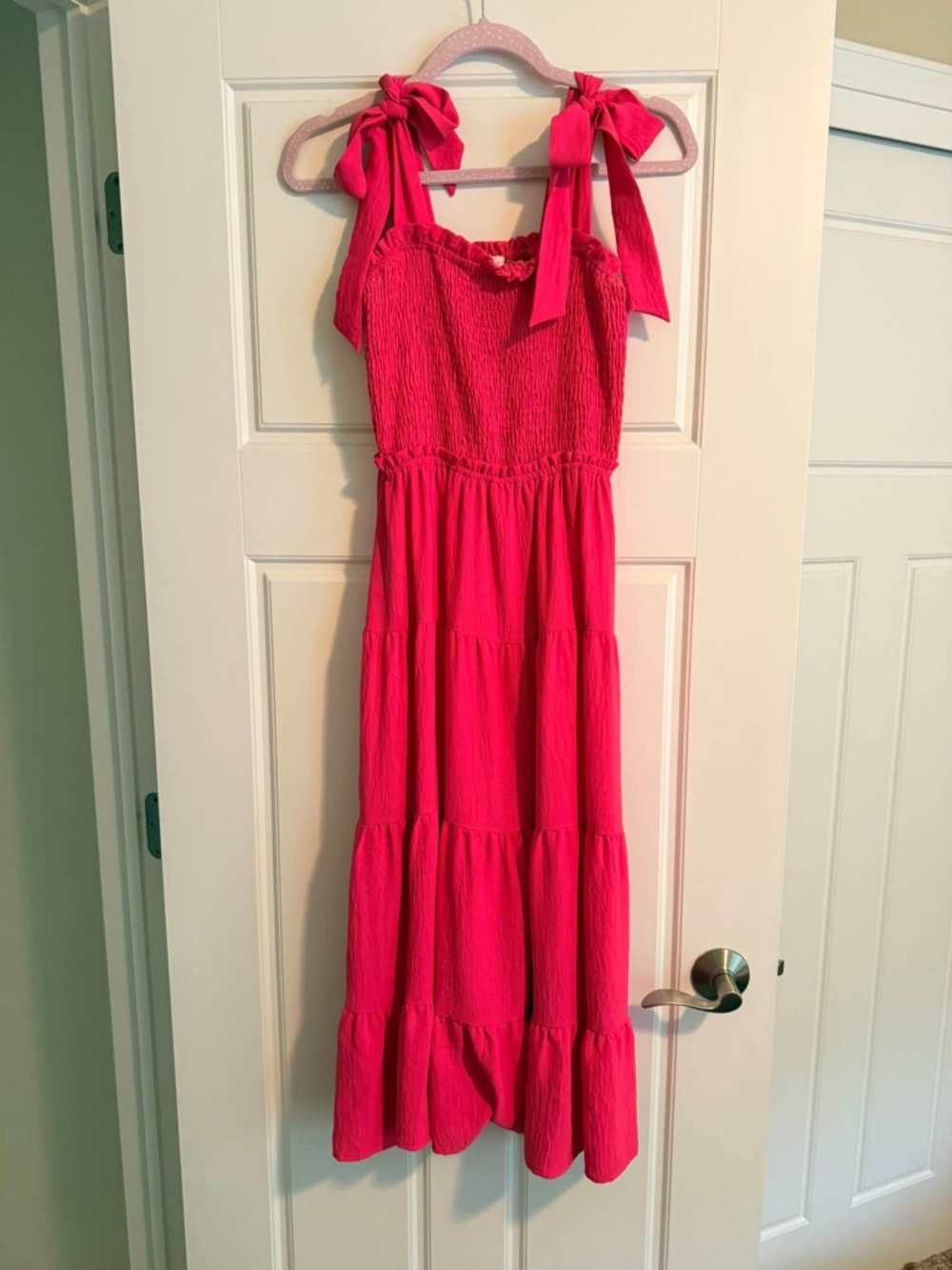 Oddi Pink Bow Dress